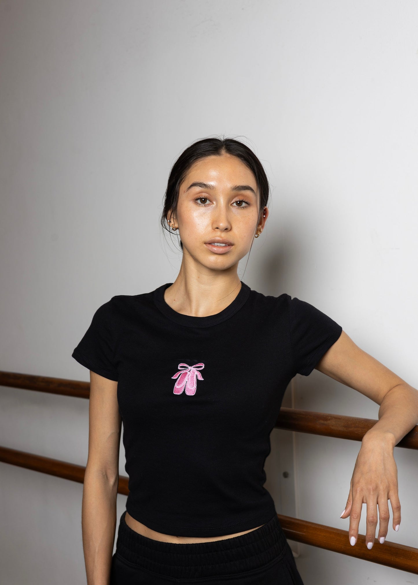 pointe shoe baby tee