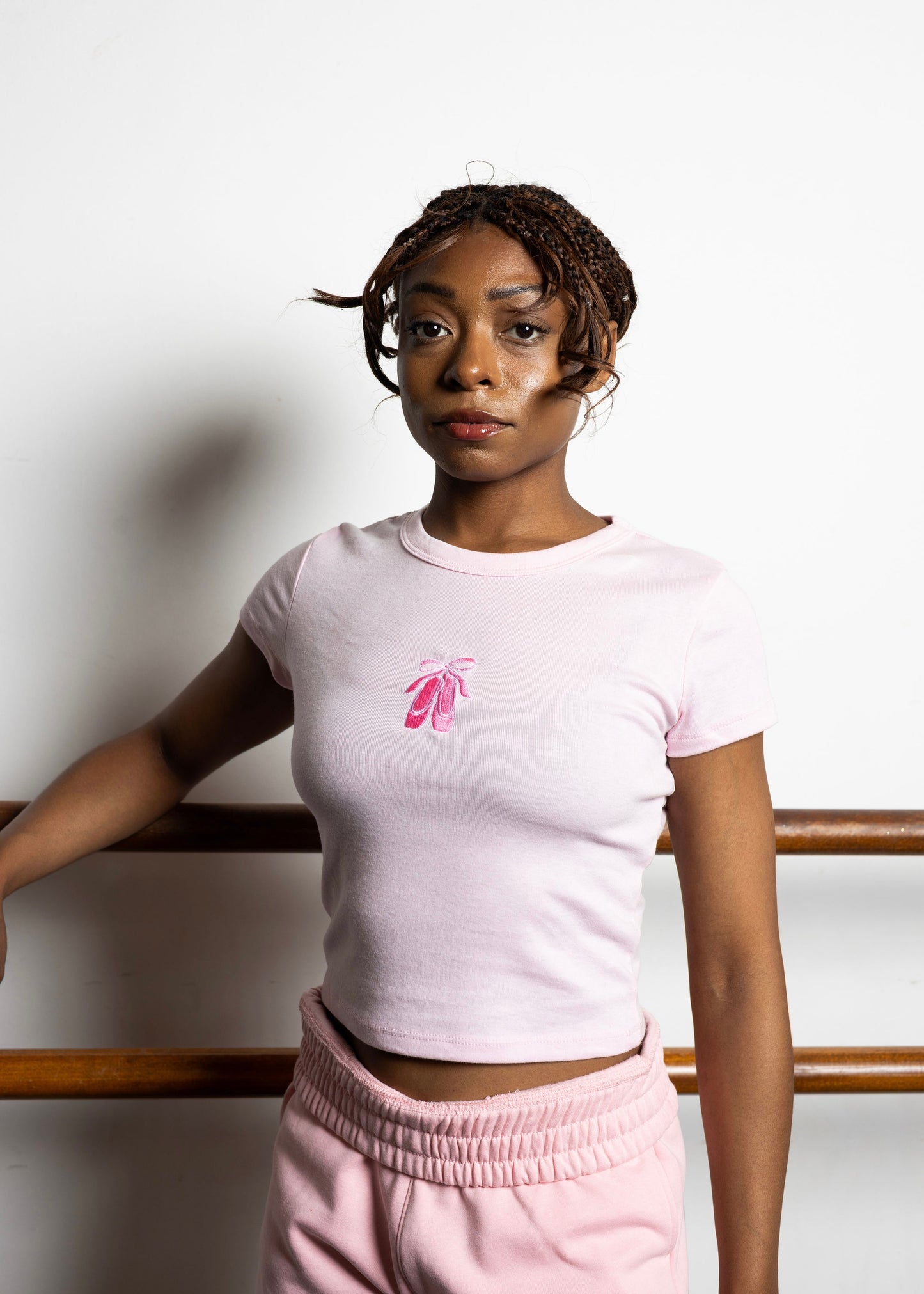 pointe shoe baby tee